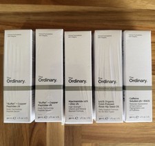 The Ordinary Skincare Bundle 5 PACKS  Buffet, Caffeine, Rosehip Oil, Niacinamide