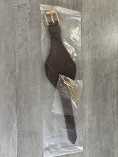 British Army LCPL Leather Wrist Strap & Brass Chevron