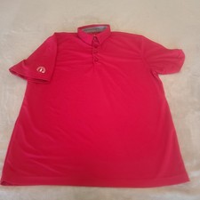Chick Fil A Mens Large Red Work Wear Polo Golf Shirt