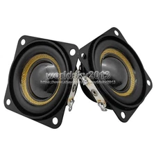 2x 40x40mm 4Ohm 5W Full Range Speaker Neodymium Magnetic Horn Woofer Loudspeaker
