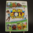 Wii Nintendo MINI GOLF RESORT Rated E Game in Open Box Over 1000 Holes to Play