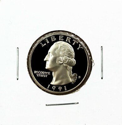 1991-S 25c Proof Washington Quarter