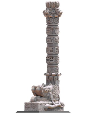 Temple Column by Lost Kingdom Miniatures - Saurian Ancients