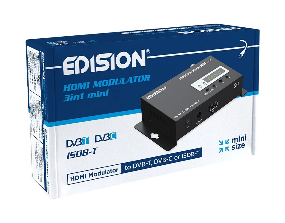 EDISION HDMI MODULATOR 3in1 mini, DVB-C/DVB-T/SDB-T - Bild 2 von 4