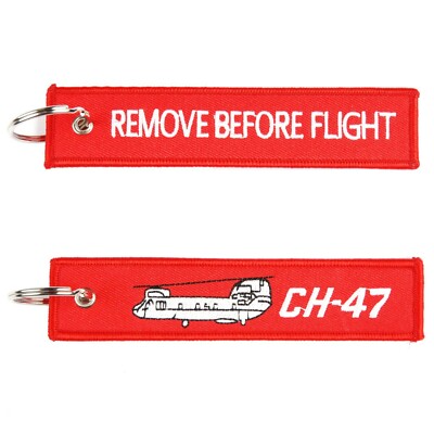 Schlüsselanhänger/Key-ring   Remove before flight  CH-47   ca 12,5 x3 cm 