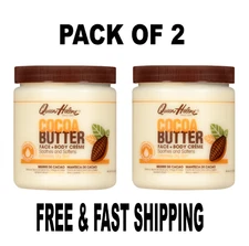 Queen Helene Cocoa Butter Crème Face & Body Lotion for Dry Skin, 15 oz PACK OF 2