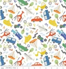 Riley Blake Planes, Trains & Auto on white  FLANNEL QUILT, Sew,  FABRIC - BTY