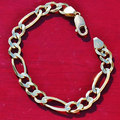 10k 417 yellow gold bracelet 8.0