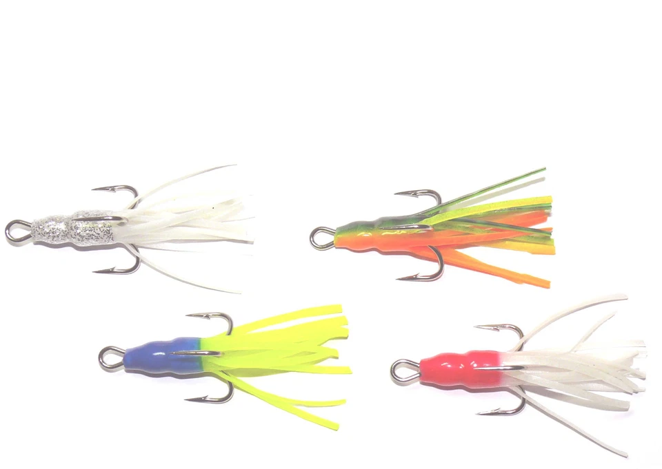 4Stück  7cm VMC als Bei Fänger oder für Pilker -terminal, Drilling Haken 2/0,Neu - Bild 2 von 2