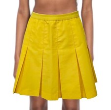 Vintage Lily's of Beverly Hills 90s Yellow Pleated Tennis Mini Skirt Size 12