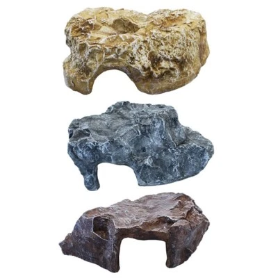 Komodo Ceramic Rock Den Reptile Hideout Vivarium Lizard Snake Terrarium Cave