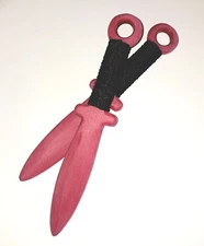 Training Knife set Double Daggers Trainer Red Shaolin Dagger Practice Kung Fu