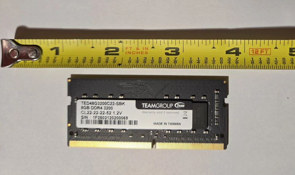 TeamGroup Elite  TED48G3200C22-SBK 8GB DDR4 3200MHz 260-pin SODIMM CL22 1.2 V - Image 4 of 4