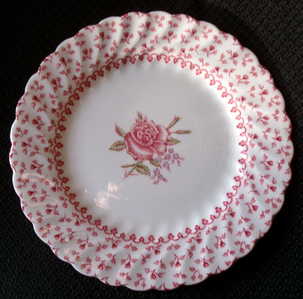 Rose Bouquet Johnson Bros Brothers Pink Rose Bread Plate 63/8" SO1 eBay