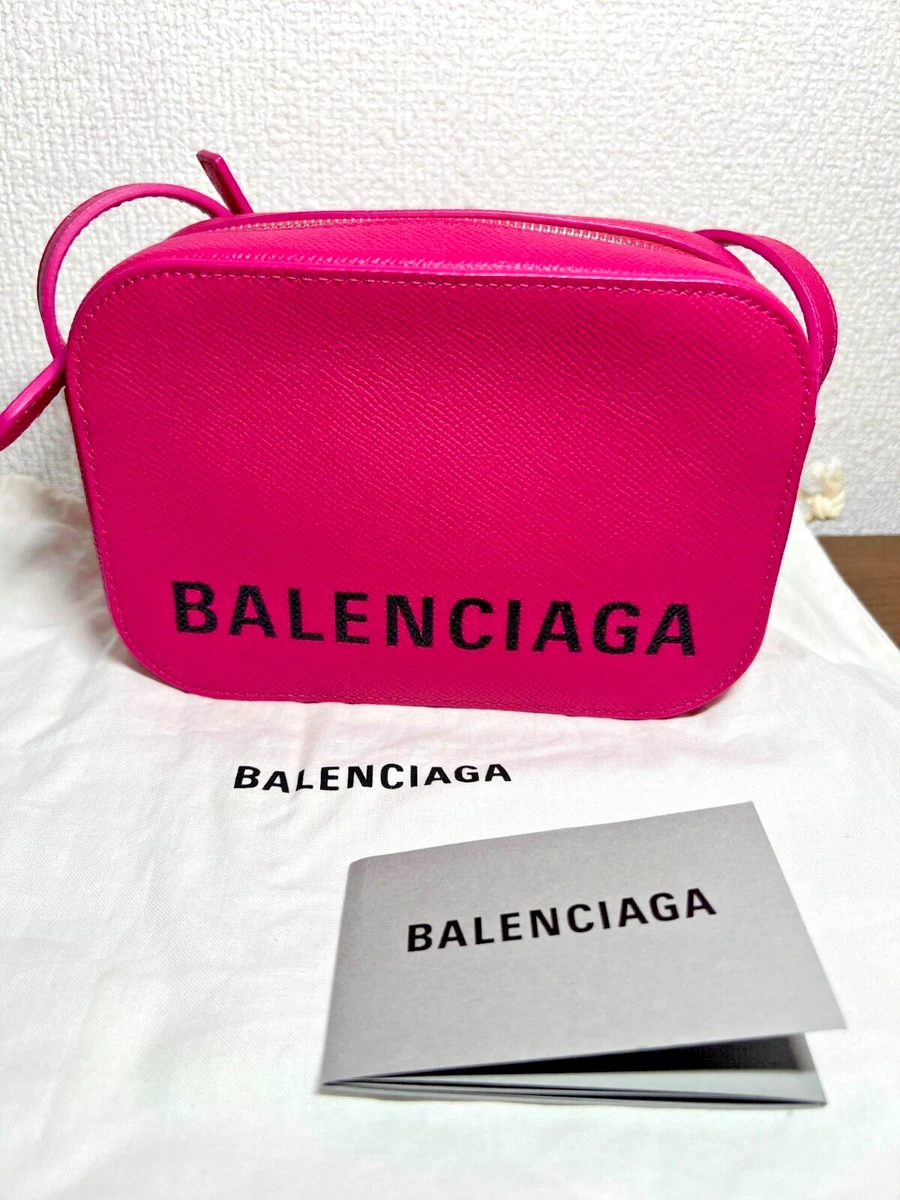 Balenciaga Everyday Camera Bag XS Logo Pink