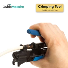 Coaxial Crimping Tool Compression Crimper Connectors RG59 RG6 RG11 Cable F Type