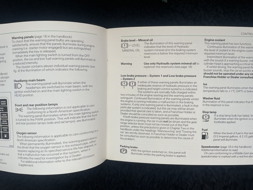 Rolls-Royce Bentley Corniche 1984 1985 Owners Manual Juego TSD4554 OEM - Imagen 11 de 24