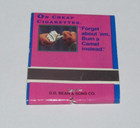 Joe's Smooth Philosophy Matchbook 20 Matches Camel Cigarettes Cool — photo 2