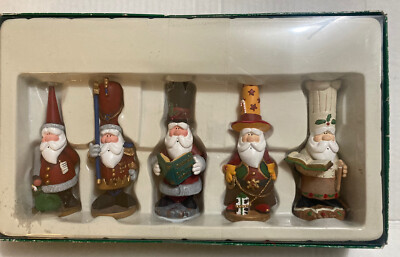Vintage Studio G Christmas Santa Set 1995 J. Adams Fe Fi Fo Fum Set Of 5