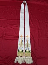 Beautiful White pastoral stole
