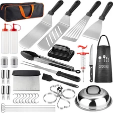 38PCS Griddle Accessories Kit for BBQ Grill Tools Set Outdoor Camping Upgraded