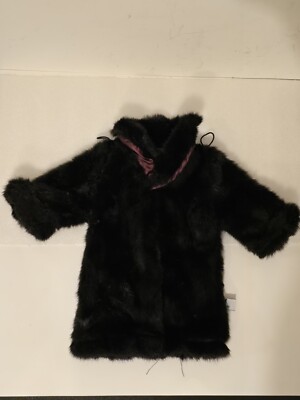 Carousel by Guy Faux Fur Doll Teddy Bear Coat 14'' Fits Cabbage Patch Jacket