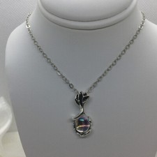 Chakra Healing Carnelian Necklace Bohemian Retro 18-20 Inch Silver-Tone 1672