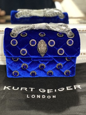kurt geiger velvet mini kensington bolsa