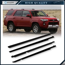 For 2010-2021 Toyota 4Runner Front & Rear Door Window Seal Belt Molding
