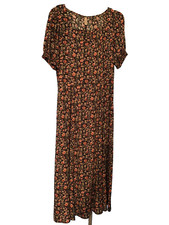S️oyaConcept Womens Boho Floral Print Maxi Dress Short Sleeves LOWER PRICE!!