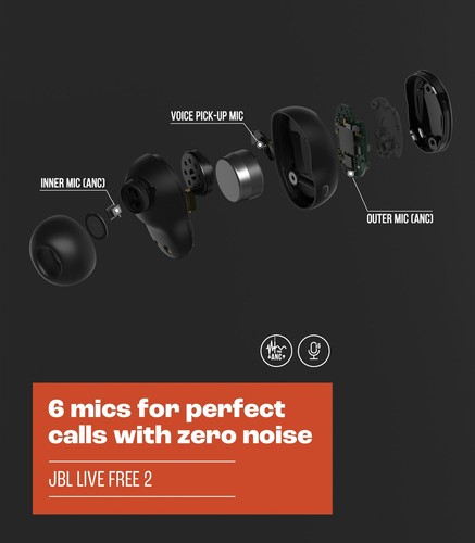 JBL Live Free 2 - True Wireless Noise Cancelling Earbuds Up to 35hrs of Playt... - Picture 5 of 9