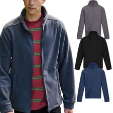PLAIN NO TEXT Classic FLEECE Jacket Full Zip Work Wear Warm Winter Clothing