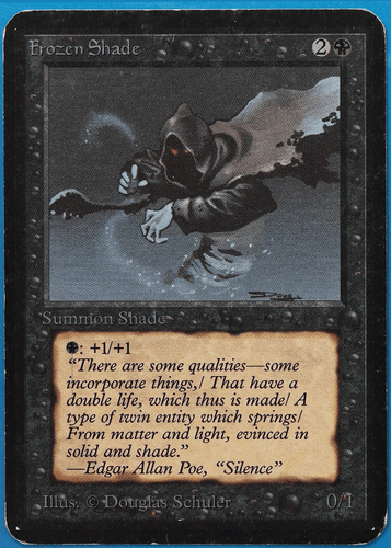 Frozen Shade Alpha HEAVILY PLD Black Common MAGIC MTG CARD (ID# 498284) ABUGames