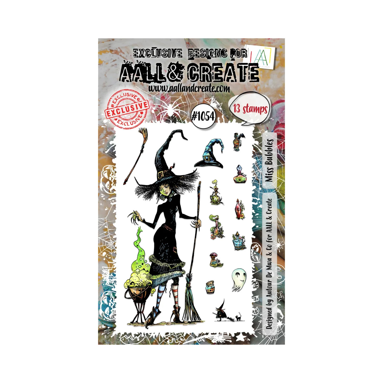 AALL & CREATE #1054 A6 Stamp Set - Miss Bubbles