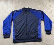 Adidas Track Suit Mens Large Blue Originals Jacket Pants Set 3 Stripes Firebird