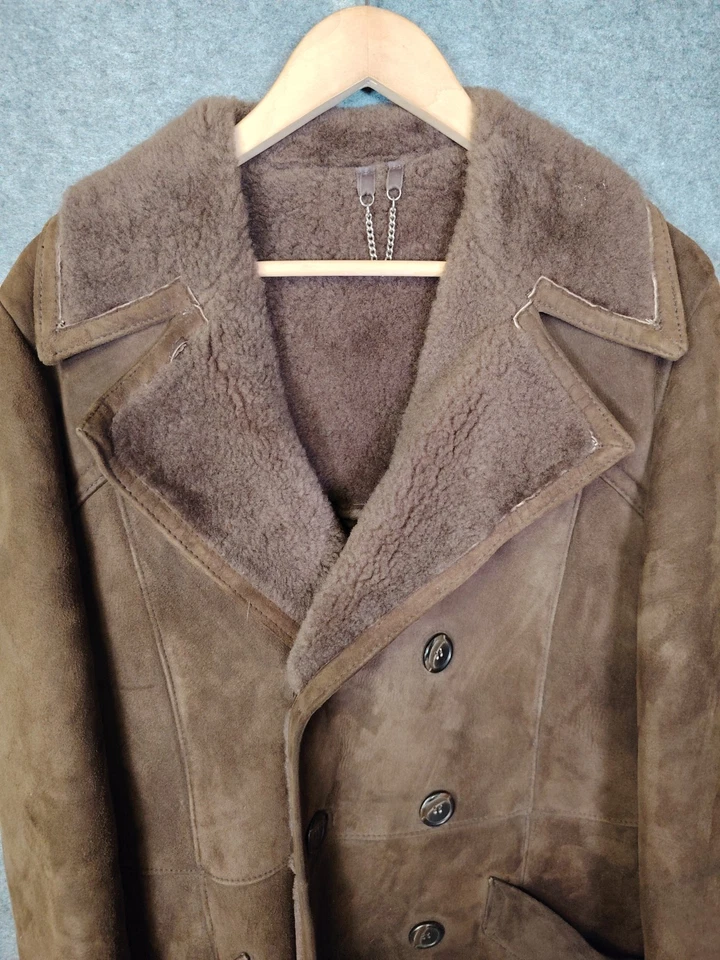 Baileys Of Glastonbury Brown Sheepskin Coat, Size 38, 97cm VGC Free UK Shipping  - Image 4 of 4