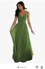 Women Chiffon Formal Wedding Prom Ball Gown Long Evening Party Bridesmaid Dress