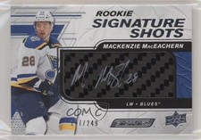 2019 Engrained Rookie Signature Shots /249 Mackenzie MacEachern #RSS-MM Auto 9cf