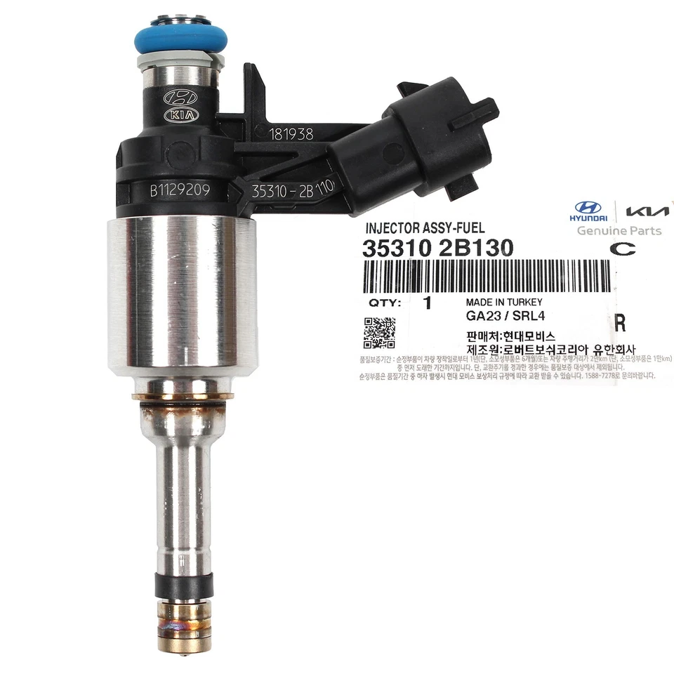4 GENUINE Fuel Injectors 353102B130 for HYUNDAI ACCENT VELOSTER KIA RIO 1.6L - Imagem 3 de 4