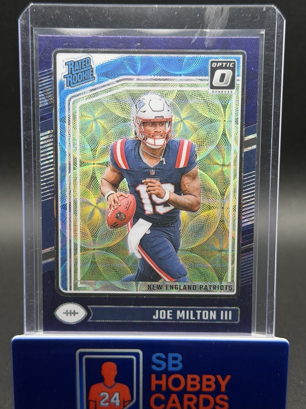 Joe Milton III 2024 Panini Donruss Optic #255 Blue Scope Prizm Rated Rookie