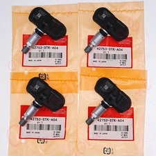 4PCS TPMS TIRE PRESSURE SENSOR OEM 42753STKA04 PMV-107G For Acura Honda