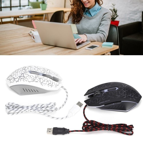 Wired Gaming Mouse USB Port Ergonomic 3200 DPI Adjustable RGB Optical Compute FY - Bild 7 von 28