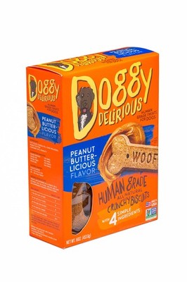 Doggy Delirious Dog Treats, Made in USA, 100% All Natural 1 Pound (Pack of 1) 