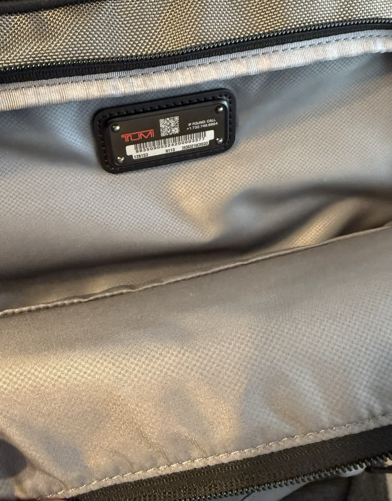 TUMI Alpha Compact Backpack Gray Nylon - image 2