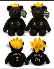 Salvino's Bamm Beano's Sammy Sosa 21  Babe Ruth 3 '98 Teddy Bears 8" Plush