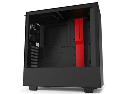 NZXT H510 Compact Mid-Tower Case - Black/Red