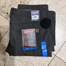 Coleman Men's Fleece Lined Bonded Utility Pants 38W X 32L Gray Beluga NWT