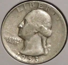 Silver Quarter - Washington - 1953-S [511]