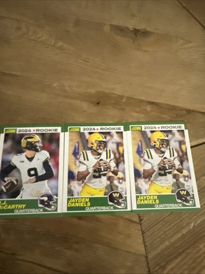 2 Jayden Daniel s 2024 Rookie Cards And A JJ McCarthy 2024 Rookie Card 