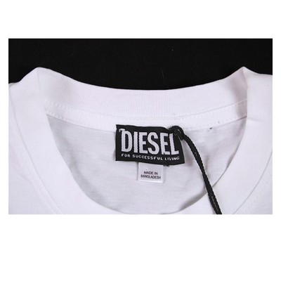 Diesel T-Shirt Mens M White Denim Division 78 Graphic Short Sleeve